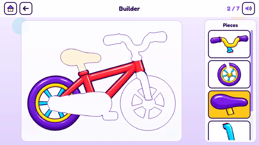 Un vélo construit à partir de pièces détachées